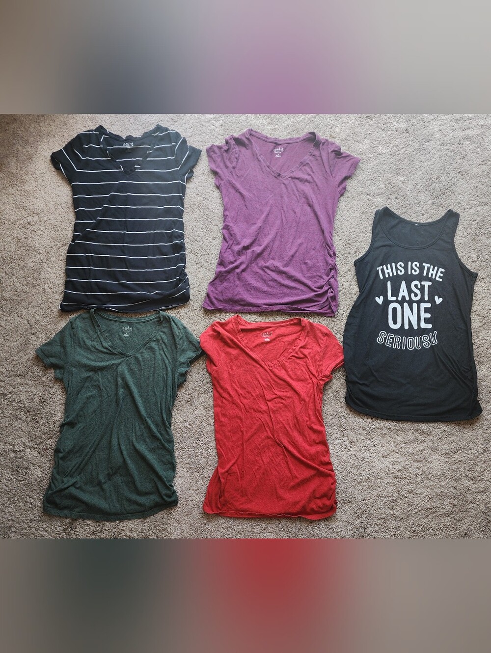 Target's Isabel Maternity Shirt Bundle, Size Medium, Tank Top Unbranded